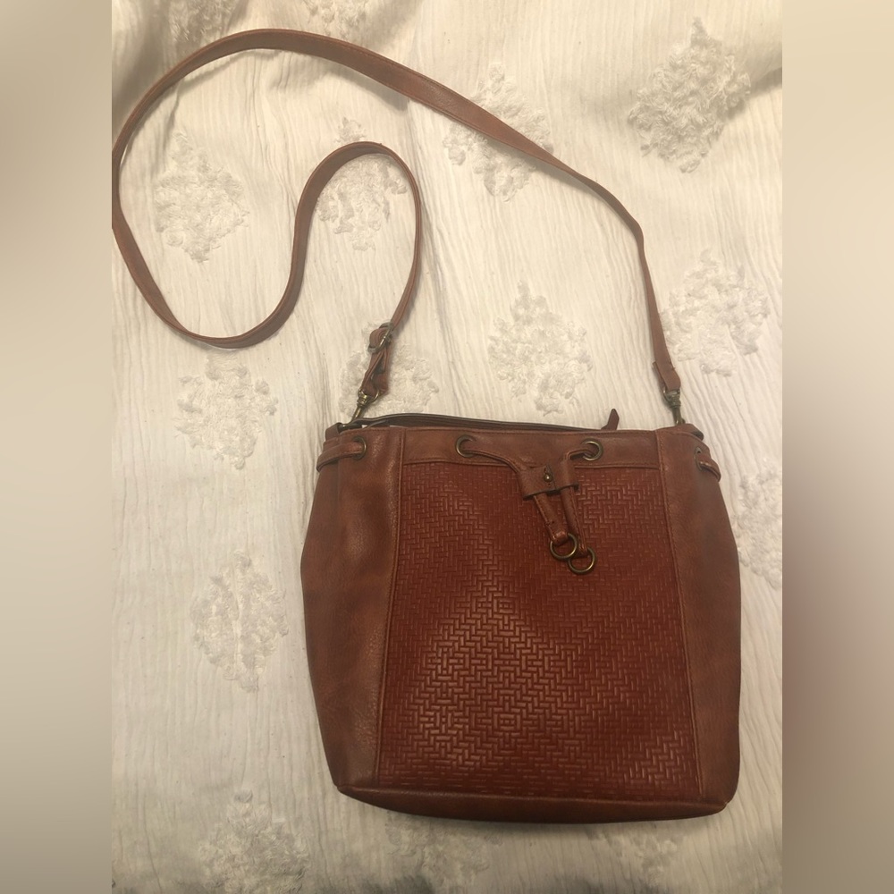 Crossbody Leather Tote Bag Purse